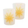 Flameless Candles LUMABASE Mosaic Sun Battery Operated LED Candles (2-Count)