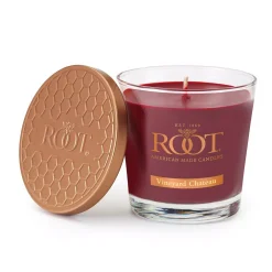 ROOT CANDLES Veriglass Vineyard Chateau Scented Filled Jar Candle -Globe Sales garnet root candles candles 8873703 76 1000