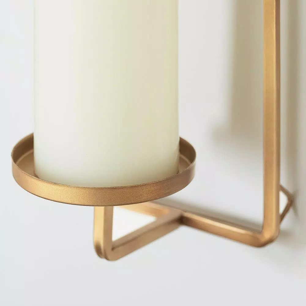 Candle Holders Home Decorators Collection Gold Metal Wall Sconce Candle Holder (Set Of 2) 7 Candle Holders Home Decorators Collection Gold Metal Wall Sconce Candle Holder (Set Of 2) - Image 5