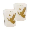 Flameless Candles LUMABASE Gold Angels Battery Operated LED Candles (2-Count)