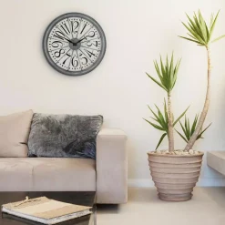 Wall Clocks La Crosse Technology 20-Inch Alice Quartz Analog Wall Clock -Globe Sales gray la crosse technology wall clocks 404 3950 31 1000