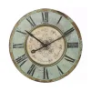 Wall Clocks 3R Studios Distressed Mint Green Wood Wall Clock -Globe Sales green 3r studios wall clocks hd3383 64 1000