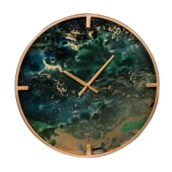 Wall Clocks A & B Home Green Organic Elements Modern Chic Wall Clock