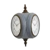 Wall Clocks 3R Studios Grey Double Sided Wall Clock -Globe Sales grey 3r studios wall clocks da8471 64 1000
