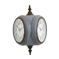 Wall Clocks 3R Studios Grey Double Sided Wall Clock