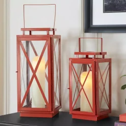 Candle Holders Home Decorators Collection Home Decorators Collection Chili Red Metal Candle Hanging Or Tabletop Lantern (Set Of 2) -Globe Sales home decorators collection candle holders dc11 14438ab 40 1000