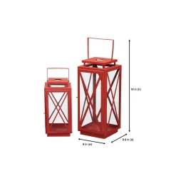 Candle Holders Home Decorators Collection Home Decorators Collection Chili Red Metal Candle Hanging Or Tabletop Lantern (Set Of 2) -Globe Sales home decorators collection candle holders dc11 14438ab e1 1000