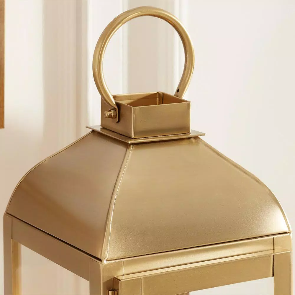 Candle Holders Home Decorators Collection Home Decorators Collection Gold Stainless Steel Candle Hanging Or Tabletop Lantern (Set Of 2) 7 Candle Holders Home Decorators Collection Home Decorators Collection Gold Stainless Steel Candle Hanging Or Tabletop Lantern (Set Of 2) - Image 5