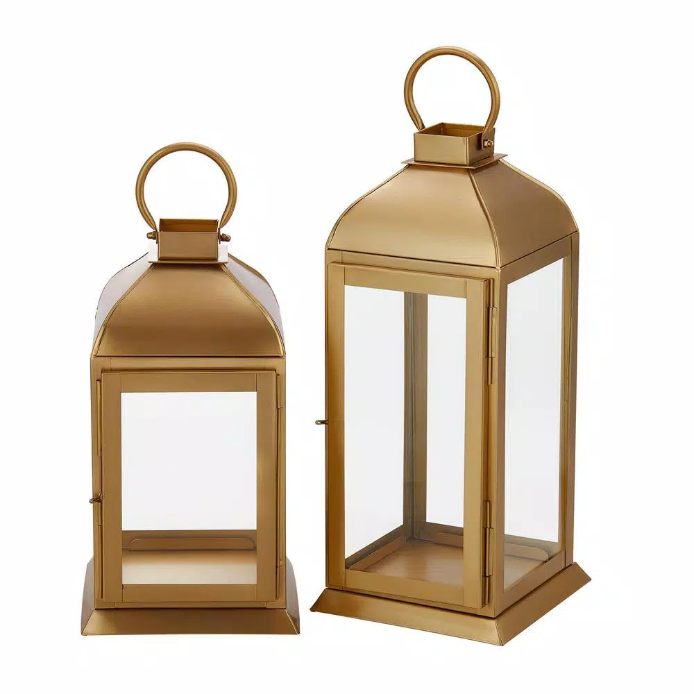Candle Holders Home Decorators Collection Home Decorators Collection Gold Stainless Steel Candle Hanging Or Tabletop Lantern (Set Of 2) 8 Candle Holders Home Decorators Collection Home Decorators Collection Gold Stainless Steel Candle Hanging Or Tabletop Lantern (Set Of 2) - Image 6