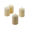 Candles Light In The Dark 3 In. H X 2 In. W Unscented Vanilla Pillar Candle (Set Of 4) -Globe Sales ivory light in the dark candles litd v pillar 2x3 4 64 1000