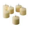 Candles Light In The Dark 10 Hour Ivory Unscented Votive Candle (Set Of 36) -Globe Sales ivory light in the dark candles litd v1036 i 64 1000