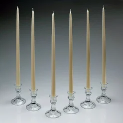Light In The Dark 18 In. Tall Ivory Taper Candles (Set Of 12) -Globe Sales ivory light in the dark candles litd w t 18 i c3 1000