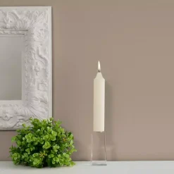 ROOT CANDLES 7 In. Timberline Collenette Ivory Dinner Candle (Box Of 4) -Globe Sales ivory root candles candles 59717 31 1000