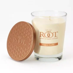 ROOT CANDLES Veriglass French Vanilla Scented Filled Jar Candle -Globe Sales ivory root candles candles 887017 76 1000
