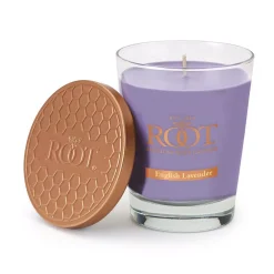 ROOT CANDLES Veriglass English Lavender Scented Filled Jar Candle -Globe Sales lavender root candles candles 887059 76 1000