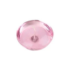 Zest Candle 3 In. Clear Light Rose Gel Floating Candles (6-Box)