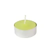 Zest Candle 1.5 In. Lime Green Citronella Tealight Candles (100-Box) -Globe Sales lime green zest candle candles ctc 001 64 1000