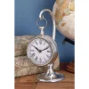 Table Clocks LITTON LANE 11 In. X 5 In. Classic Aluminum Round Table Clock 1 Table Clocks LITTON LANE 11 In. X 5 In. Classic Aluminum Round Table Clock -Globe Sales litton lane table clocks 30645 64 1000