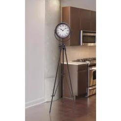 Table Clocks LITTON LANE 57 In. Tripod Floor Clock