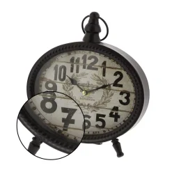 Table Clocks LITTON LANE 9 In. X 8 In. Round-shaped Iron Desk Clock (4-Pack) 7 Table Clocks LITTON LANE 9 In. X 8 In. Round-shaped Iron Desk Clock (4-Pack) -Globe Sales litton lane table clocks 92205 4f 1000