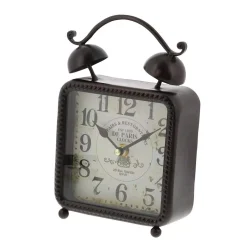 Table Clocks LITTON LANE 9 In. X 6 In. Square Iron Desk Clock (2-Pack) 6 Table Clocks LITTON LANE 9 In. X 6 In. Square Iron Desk Clock (2-Pack) -Globe Sales litton lane table clocks 92208 c3 1000
