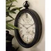 LITTON LANE 2 Assorted 15 In. X 8 In. Antique Reproduction Style Oval Wall Clocks -Globe Sales litton lane wall clocks 52520 64 1000
