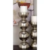 Candle Holders LITTON LANE 18 In. X 6 In. Classic Iron Candle Holder In Polished Finish -Globe Sales metallic litton lane candle holders 32880 64 1000