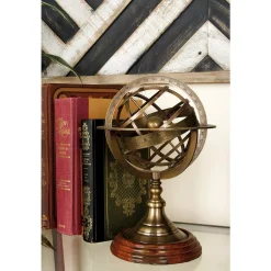 Globes LITTON LANE Nautical Brass Armillary Sphere