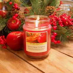 LUMABASE Scented Candles Holiday Collection In 18 Oz. Glass Jars (3 Count) -Globe Sales multi color lumabase candles 27603 4f 1000