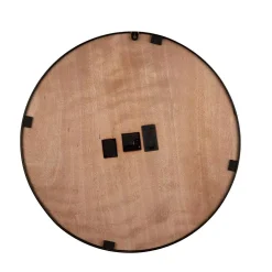 Wall Clocks Glitzhome 27.76 In. D Vintage Industrial Oversized Wooden/Metal Wall Clock With Moving Gears -Globe Sales multi glitzhome wall clocks 2009500001 fa 1000