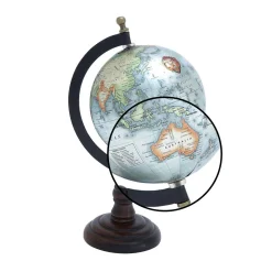 Globes LITTON LANE Traditional Decorative Globe With Grooved Stand -Globe Sales multi litton lane globes 27939 4f 1000