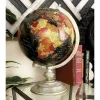 Globes LITTON LANE Nautical Decorative Globe With Whitewashed Tiered Base -Globe Sales multi litton lane globes 28368 64 1000