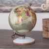 Globes LITTON LANE 7 In. X 5 In. Modern Decorative Globe In Red And Silver 2 Globes LITTON LANE 7 In. X 5 In. Modern Decorative Globe In Red And Silver -Globe Sales multi litton lane globes 94472 64 1000