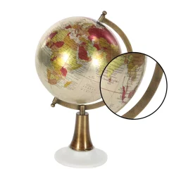 Globes LITTON LANE 15 In. X 8 In. Modern Decorative Globe In Bronze -Globe Sales multi litton lane globes 94512 4f 1000
