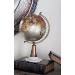 Globes LITTON LANE 15 In. X 8 In. Modern Decorative Globe In Bronze