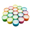 Stonebriar Collection Multicolor Tea Light Candles – 6 To 7 Hour Extended Burn Time (96-Pack) -Globe Sales multi stonebriar collection candles dtlc 96 6 64 1000