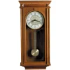 Wall Clocks Bulova 24.25 In. H X 11.25 In. W Pendulum Chime Wall Clock