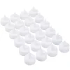 Flameless Candles Lavish Home 24-Piece LED Tea Light Candle Set -Globe Sales off white lavish home flameless candles w020031 64 1000