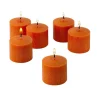 Light In The Dark 10 Hour Orange Unscented Votive Candles (Set Of 36)