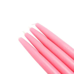 Zest Candle 6 In. Pink Taper Candles (12-Set)