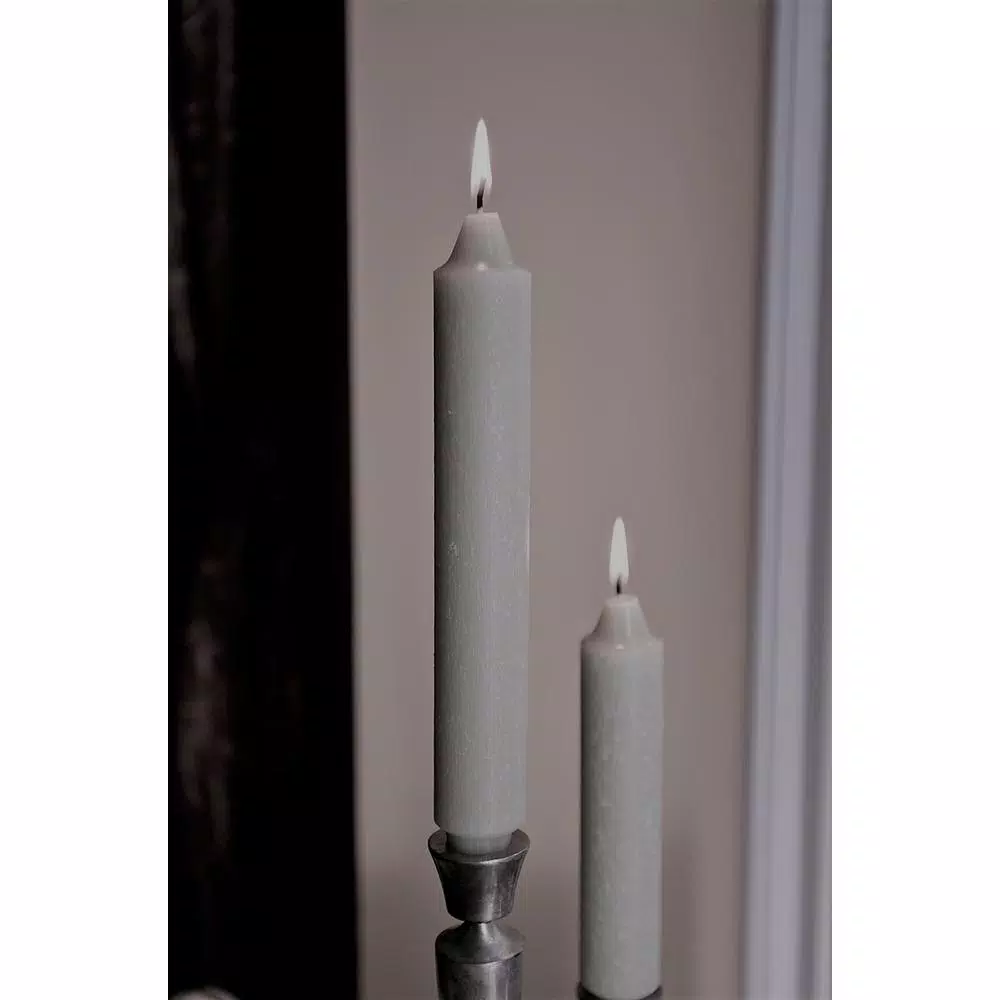ROOT CANDLES 9 In. Timberline Collenette Platinum Dinner Candle (Box Of 4) 4 ROOT CANDLES 9 In. Timberline Collenette Platinum Dinner Candle (Box Of 4) - Image 2