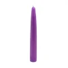 Zest Candle 6 In. Purple Taper Candles (Set Of 12) -Globe Sales purple zest candle candles cez 018 64 1000