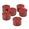 Light In The Dark Red Unscented Tealight Candles With Clear Cups (Set Of 72) -Globe Sales red light in the dark candles litd cw72 rd 64 1000