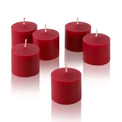Light In The Dark 10 Hour Red Apple Cinnamon Scented Votive Candles (Set Of 12) -Globe Sales red light in the dark candles litd v1012 ac c3 1000