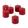 Candles Light In The Dark 10 Hour Red Apple Cinnamon Scented Votive Candle (Set Of 36)