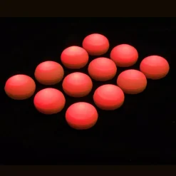 Flameless Candles LUMABASE 1.25 In. D X 0.875 In. H X 1.25 In. W Red Floating Blimp Lights (12-Count)
