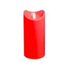 Flameless Candles LUMABASE 7 In. Red Battery Operated Pillar Candle With Moving Flame 2 Flameless Candles LUMABASE 7 In. Red Battery Operated Pillar Candle With Moving Flame -Globe Sales red lumabase flameless candles 96001 64 1000