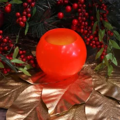 Flameless Candles LUMABASE Battery Operated Wax LED Candles – Red (Set Of 2) -Globe Sales red lumabase flameless candles 97702 4f 1000