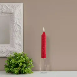 ROOT CANDLES 7 In. Timberline Collenette Red Dinner Candle (Box Of 4) -Globe Sales red root candles candles 59768 31 1000