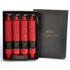 ROOT CANDLES 7 In. Timberline Collenette Red Dinner Candle (Box Of 4) -Globe Sales red root candles candles 59768 64 1000